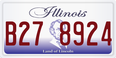IL license plate B278924
