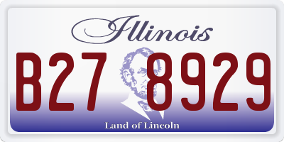 IL license plate B278929