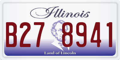 IL license plate B278941