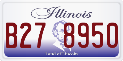 IL license plate B278950