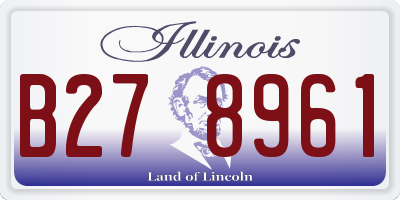 IL license plate B278961