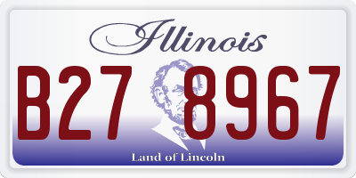 IL license plate B278967