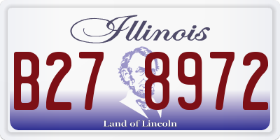 IL license plate B278972