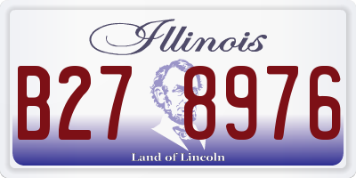 IL license plate B278976