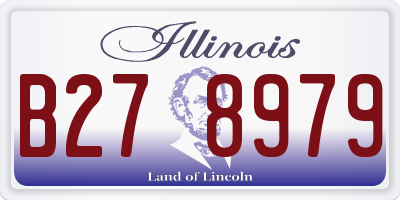 IL license plate B278979