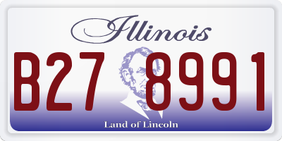 IL license plate B278991
