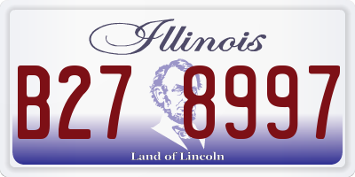 IL license plate B278997