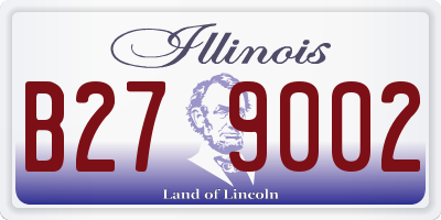 IL license plate B279002