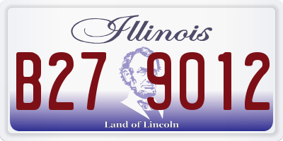 IL license plate B279012