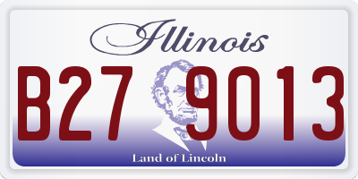 IL license plate B279013