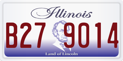 IL license plate B279014
