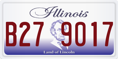 IL license plate B279017