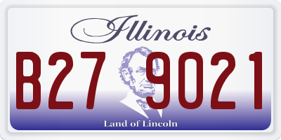 IL license plate B279021