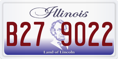 IL license plate B279022
