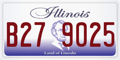IL license plate B279025