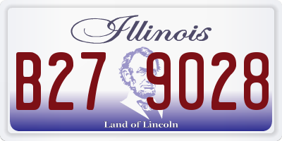 IL license plate B279028