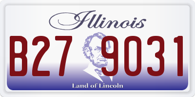 IL license plate B279031