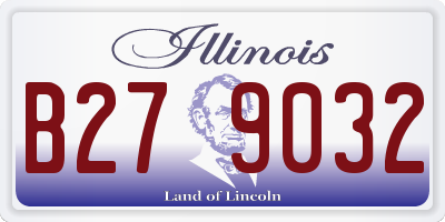 IL license plate B279032