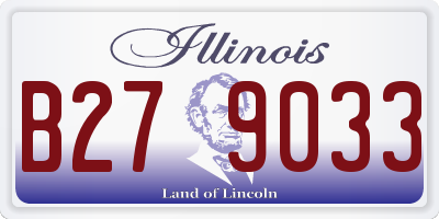 IL license plate B279033