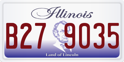 IL license plate B279035