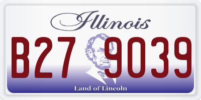 IL license plate B279039