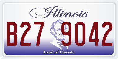 IL license plate B279042