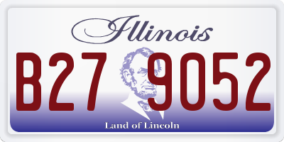 IL license plate B279052