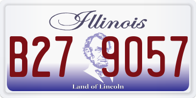 IL license plate B279057