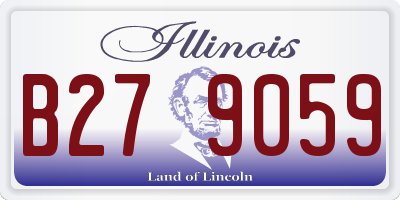 IL license plate B279059