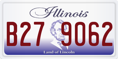 IL license plate B279062
