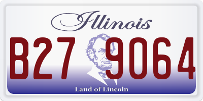 IL license plate B279064
