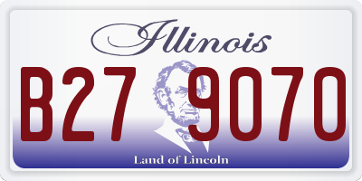 IL license plate B279070