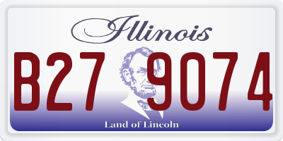 IL license plate B279074