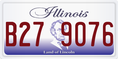 IL license plate B279076