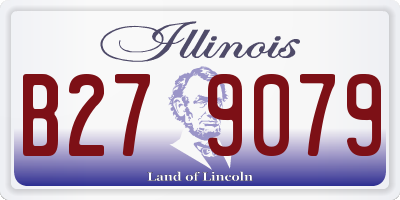 IL license plate B279079