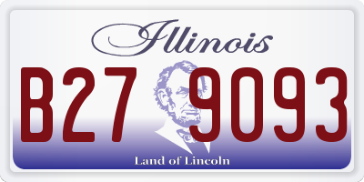 IL license plate B279093