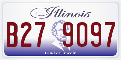 IL license plate B279097