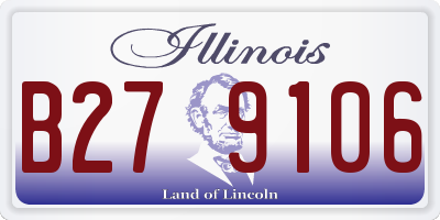 IL license plate B279106
