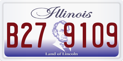 IL license plate B279109