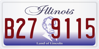 IL license plate B279115