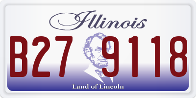 IL license plate B279118