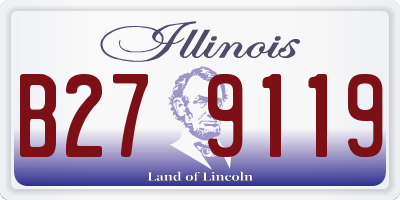 IL license plate B279119