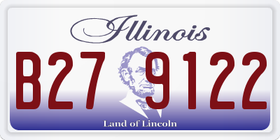 IL license plate B279122