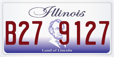 IL license plate B279127