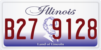 IL license plate B279128