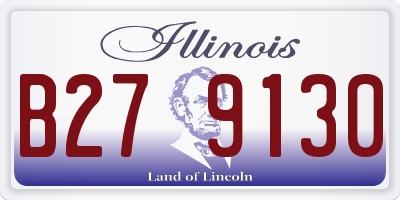 IL license plate B279130