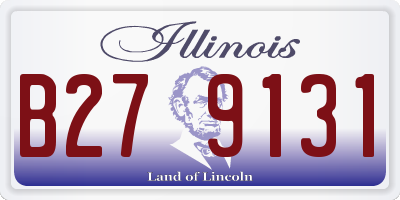 IL license plate B279131