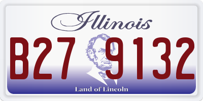 IL license plate B279132