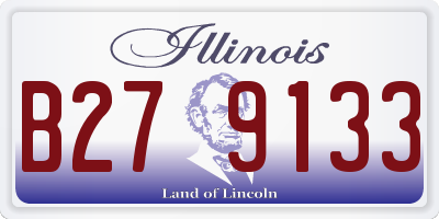 IL license plate B279133