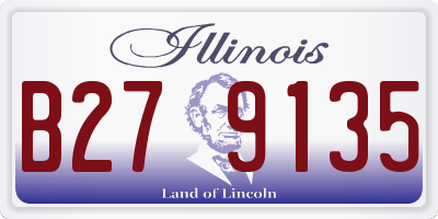 IL license plate B279135